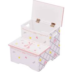 Wood Potties & Step Stools Teamson Fantasy Fields Girls Swan Lake Wooden Step Stool