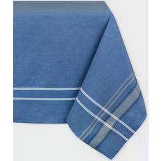 Stripes Cloths & Tissues Design Imports Chambray Tablecloth Blue (213.36x152.4)