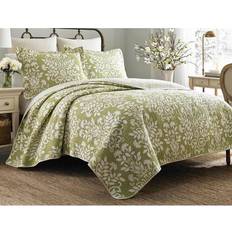 Laura Ashley Rowland Queen Duvet Cover Green