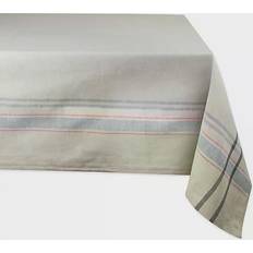 Stripes Cloths & Tissues Design Imports Chambray Tablecloth Blue (213.36x152.4)