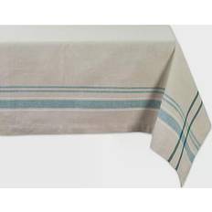 Stripes Cloths & Tissues Design Imports Chambray Tablecloth Green (213.36x152.4)