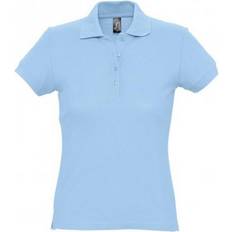 Sol's Women's Passion Pique Polo Shirt - Sky Blue