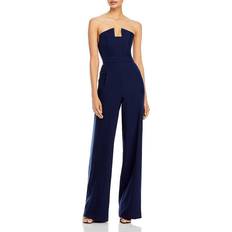 Black Halo Lena Strapless Jumpsuit - Navy