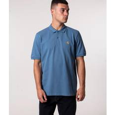 Carhartt WIP S/s Chase Pique Polo T-shirt - White/Gold