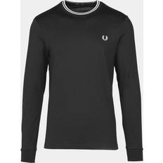 Fred Perry Sweathshirt Med Hoodie - Sort