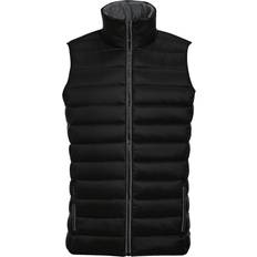 SOLS Mens Wave Padded Water Repellent Bodywarmer/Gilet (Black)