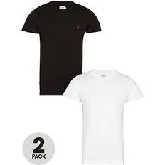 FARAH Herr T-shirts FARAH Twin Pack Slim Fit T-shirt - Grå Marl/True Navy