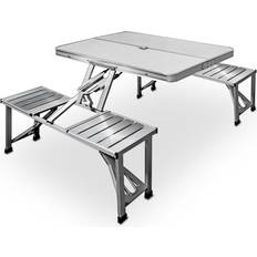 Bord med stole camping Alu Campingbord Med 4 Stole