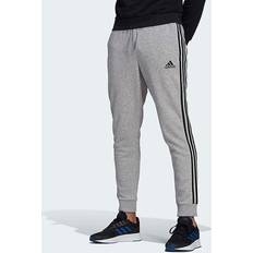 adidas Essentials Fleece Tapered Cuff Pants - Black/White