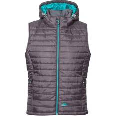 Donna - Multicolore Gilet Trespass Aretha Gilè Imbottito Donna - Blu Navy Rosa Confetto