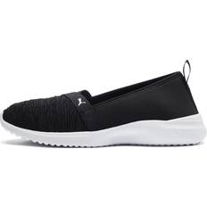 Women's slip on trainers Puma Adelina Slip-On Women's Trainers, Black/Silver