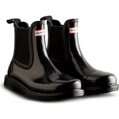 Hunter Commando Chelsea Gloss Boots - Black