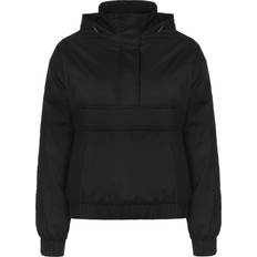 Urban Classics Women's Ladies Panel Pull Over Jacket, (Black 00007)