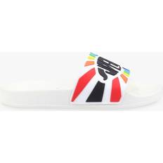 Superga Logo Slider Sandals, White/Multi