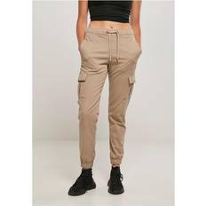 Urban Classics Ladies Ladies High Waist Cargo Comfort Jogging Pants softseagrass