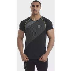 Fitness & Gimnasio - Oro Tops Golds Gym Performance T-Shirt GGTS079 - Black/Grey