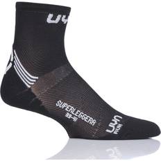 UYN Run Superleggera Socks - Light Grey/Turquoise