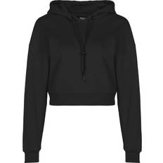 Urban Classics Ladies Short Terry Hoody - Schwarz