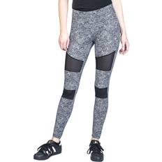 Urban Classics Leggingsit - Musta/Valkoinen