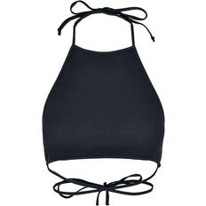 Urban Classics Rib Trapeze Cropped Top - Schwarz