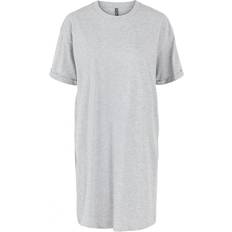 Pieces Pcria Ss Dress - Bc Light Grey Melange