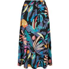 3XL - Midiröcke Urban Classics Viscose Midi Skirt - Blackfruity