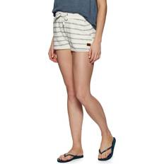 Beige - Mujer Shorts Roxy Perfect Wave Lines Blanco Gris Mujer - White