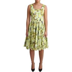 Dolce & Gabbana Floral Cotton Stretch Gown Dress IT40