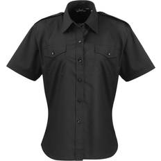Premier Blusa Piloto Manga Corta - Blanco
