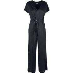 Urban Classics Ladies Ladies Satin Wide Leg Belt Jumpsuit