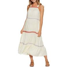 Superdry Abito Ricamato Senza Maniche Da Donna - Blanc