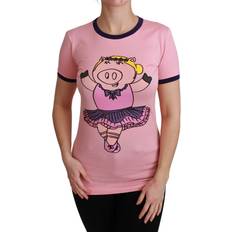 Dolce & Gabbana Women's THE PIG Cotton T-Shirt TSH4556 IT42