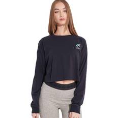 Superdry Essential Crop Langarmshirt - Marineblau