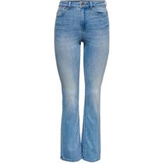 XL Jeans Only Onlwauw Life HW SK Flare Bj759 NOO Kvinde Flared "M/"34" Ensfarvet hos Magasin Light Denim