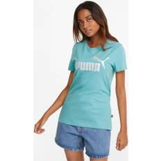 Puma T-Shirts Puma Essentials Metallic Logo Women's T-Shirt