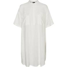 Vero Moda Line 2/4 Linen Mix Tunic - White