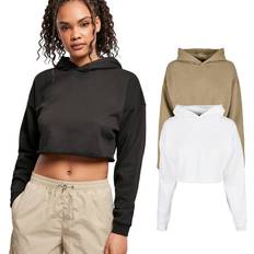 Cropped Tröjor Urban Classics Oversized Cropped Hoodie