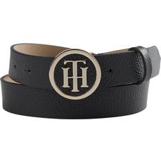 Tommy Hilfiger Statement Round Buckle Belt - Black