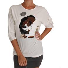 Dolce & Gabbana Elegant Silk Blend Crewneck Blouse