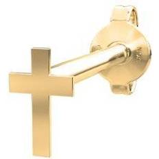 Guld kors i 14 karat Nordahl Andersen Piece52 Cross Earring - Gold