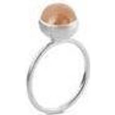 Smycken Susanne Friis Bjørner Sterling Ring med Peach Månesten