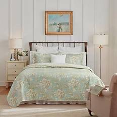 Laura Ashley Brompton Quilts Green (228.6x228.6cm)