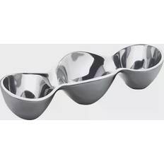 Nambe Triple Condiment Serving Dish Fuente de servicio