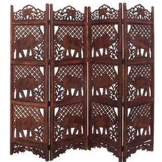 Benzara Hand Carved Room Divider