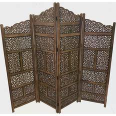 Benzara Hand Carved Room Divider 80x71"