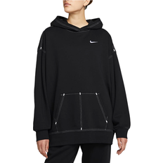 Nike Sportswear Swoosh Oversized Hoodie - Black/White