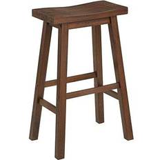 Bamboo Bar Stools Benzara Saddle Bar Stool 29.2"