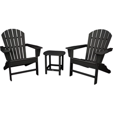 Gray Outdoor Lounge Sets Polywood South Beach Adirondack Outdoor Lounge Set