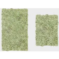 Green Bath Mats Bellflower Green 21x34"