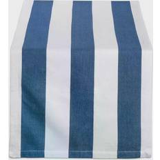 Design Imports Dobby Bordsduk Blå, Vit (182.88x45.72cm)